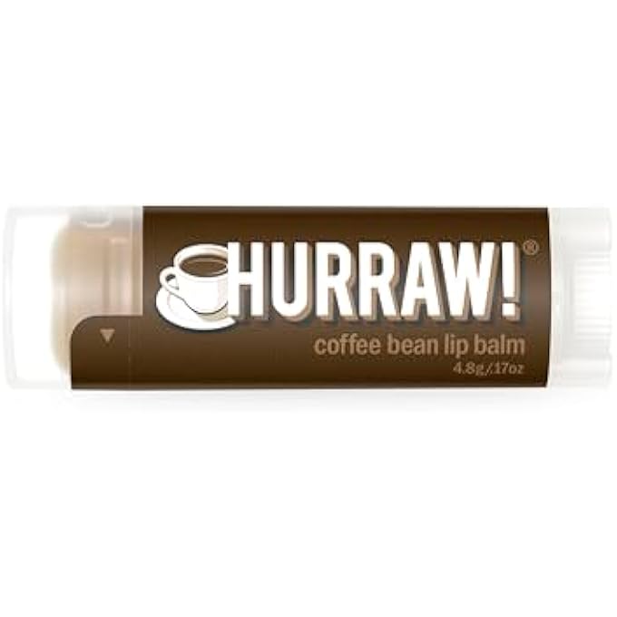 Hurraw! COFFEE BEAN LIP BALM: ORGANIC, CERTIFIED VEGAN, CERTIFIED CRUELTY FREE, NON-GMO, GLUTEN FREE, ALL NATURAL - LUXURY LIP BALM MADE IN THE USA - COFFEE BEAN - Image 1